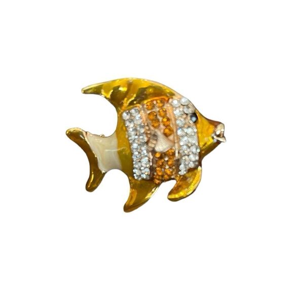 A REAL GOLDFISH (?) BROOCH - Picture 1 of 3